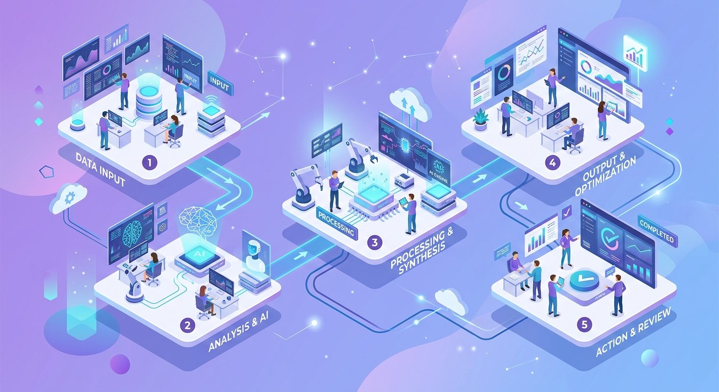 Les cinq étapes pour déployer l'automatisation IA des processus métier